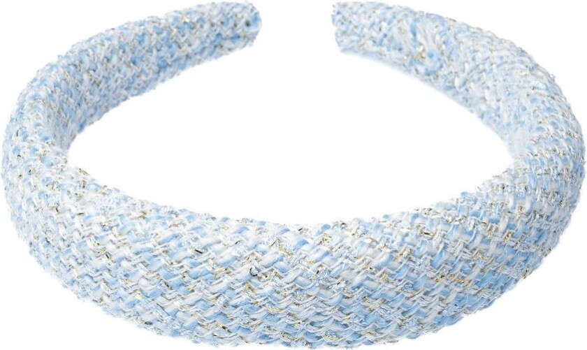 DARK Tweed Hair Band Broad Light Blue