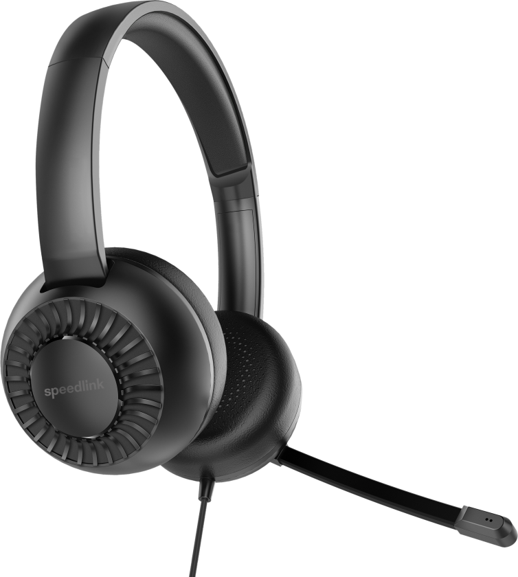 - Metis Stereo Headset, 3,5mm Jack with Y-Adapter - Black