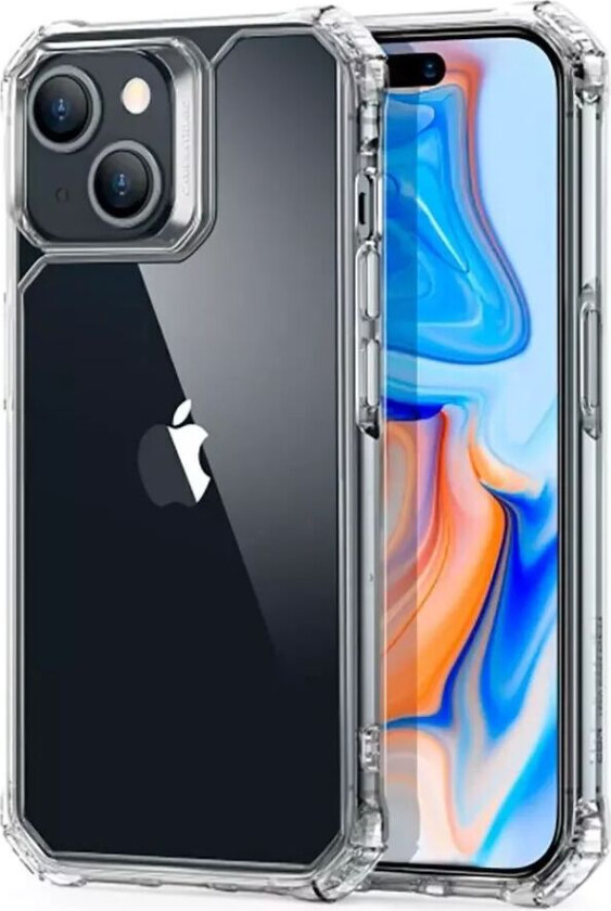iPhone 15 Deksel Air Armor Clear Hard Case - Gjennomsiktig
