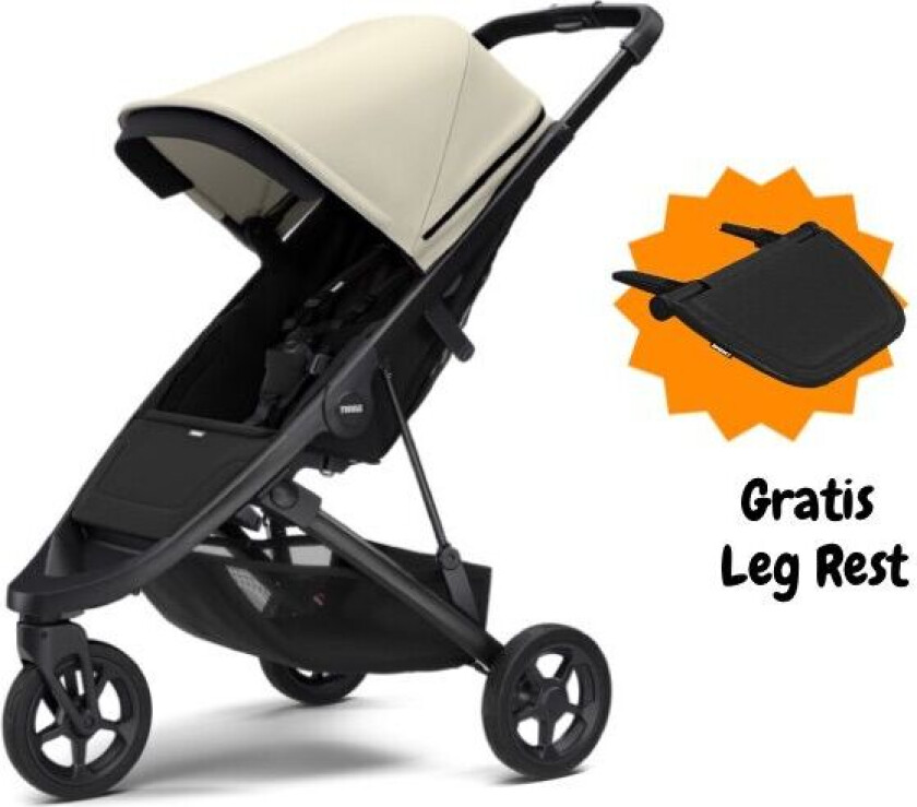 Reisetrille, Spring, Barnevogn – Black/soft Beige