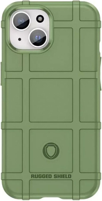iPhone 15 Rugged Shield Series Håndverker Deksel - Grønn