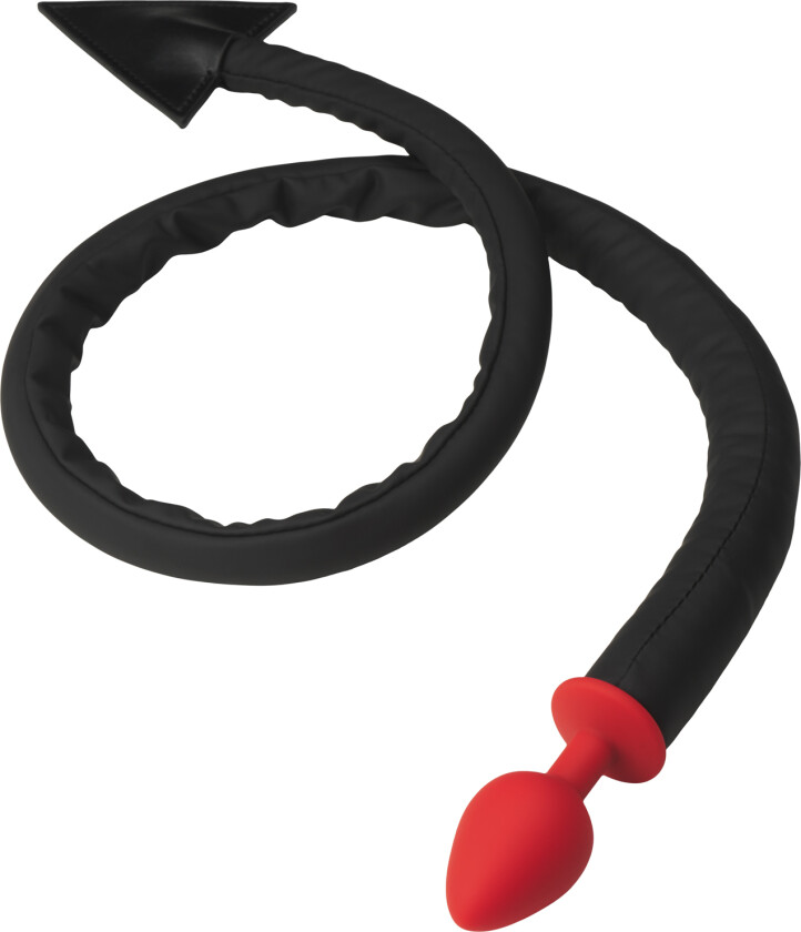 Djevel Hale Analplugg og Horn Sett - Svart