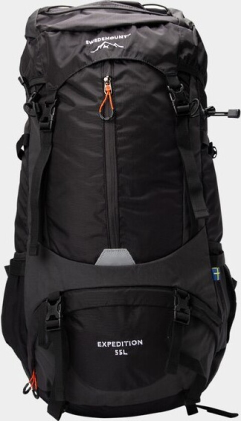 Expedition Backpack 55l, Black, Onesize, Camping