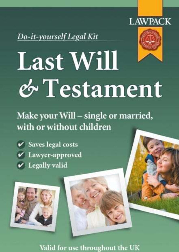 Last Will & Testament Kit (Do It Yourself Kit)