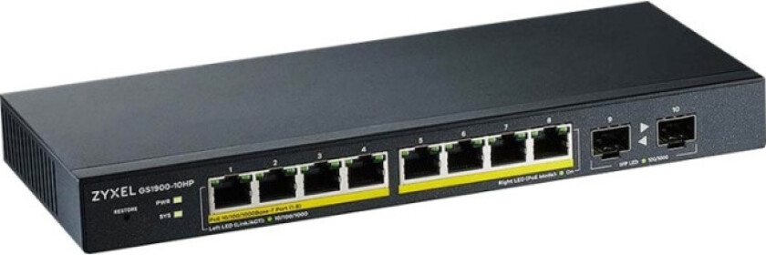 Gs1900 10-port Poe 77w Switch