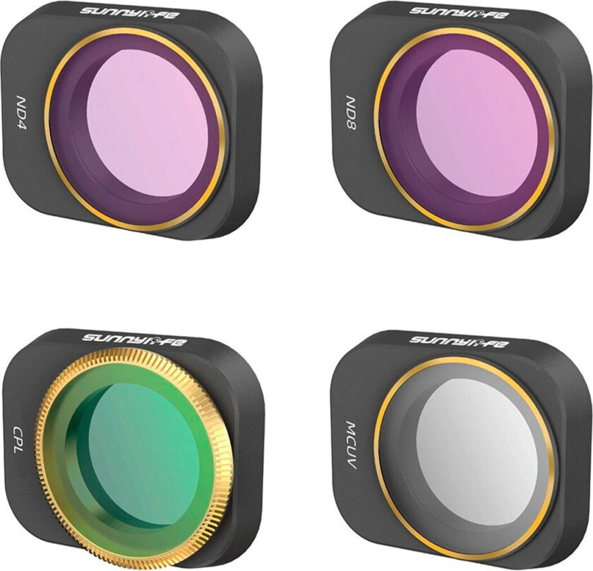 Sett med 4 UV+CPL+ND4+ND8 Sunnylife-filtre for DJI Mini 3 Pro (MM3-FI418)