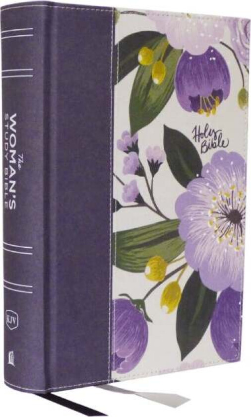 KJV, The Woman's Study Bible, Purple Floral Cloth over Board, Red Letter, Full-Color Edition, Comfor