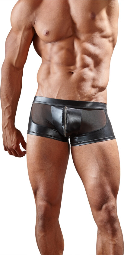 Powernet-Underbukser med Glidelås Foran - Svart - M