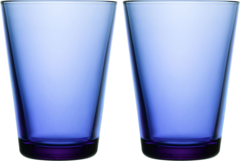 iittala Kartio vannglass 40 cl 2-stk. Ultramarineblå