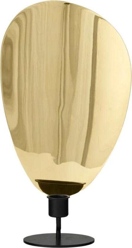 Flambeau lysestake 30 cm Black-polished brass