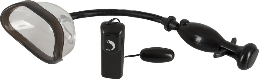 Vibrerende Vaginapumpe med Godt-Grep Håndtak - Svart