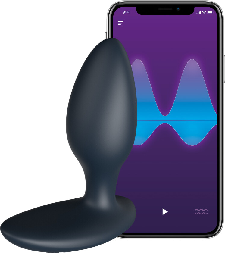 Ditto+ Vibrerende Analplugg med Fjernkontroll og App - Svart