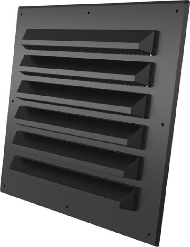 Sjalusirist med karm plast 150x150 sort - 49229