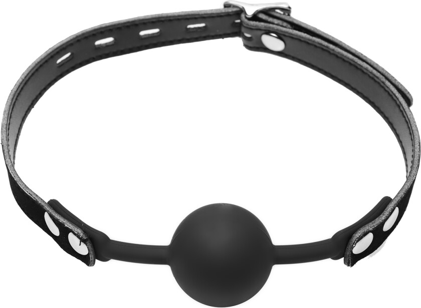 Premium Hush Silikone Comfort Ball Gag - Svart