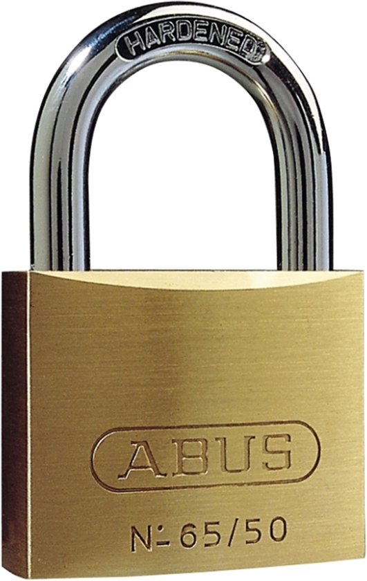 Hængelås 65/60 messing/stål