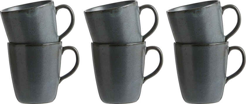 - 6 pcs - Northern Green -  mug w/handle (14943)