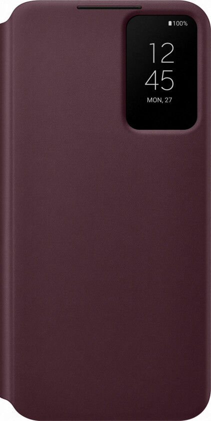 Galaxy S22 Plus Smart Clear View Cover - Burgundy