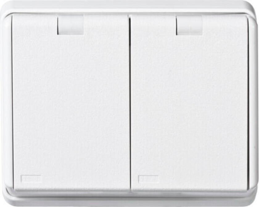 Stikkontakt Dobbel Innfelt 1090 U PH IP44 - 1530671