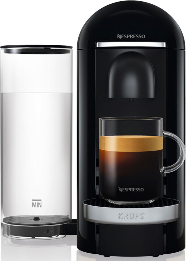 NESPRESSO® Vertuo Plus Deluxe kaffemaskin fra Krups, Sort