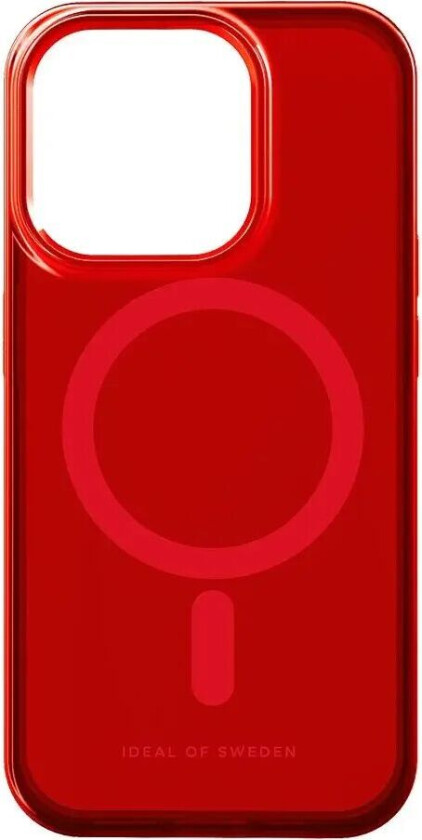 iPhone 15 Pro iDeal Of Sweden Clear Deksel - MagSafe Kompatibel - Radiant Red