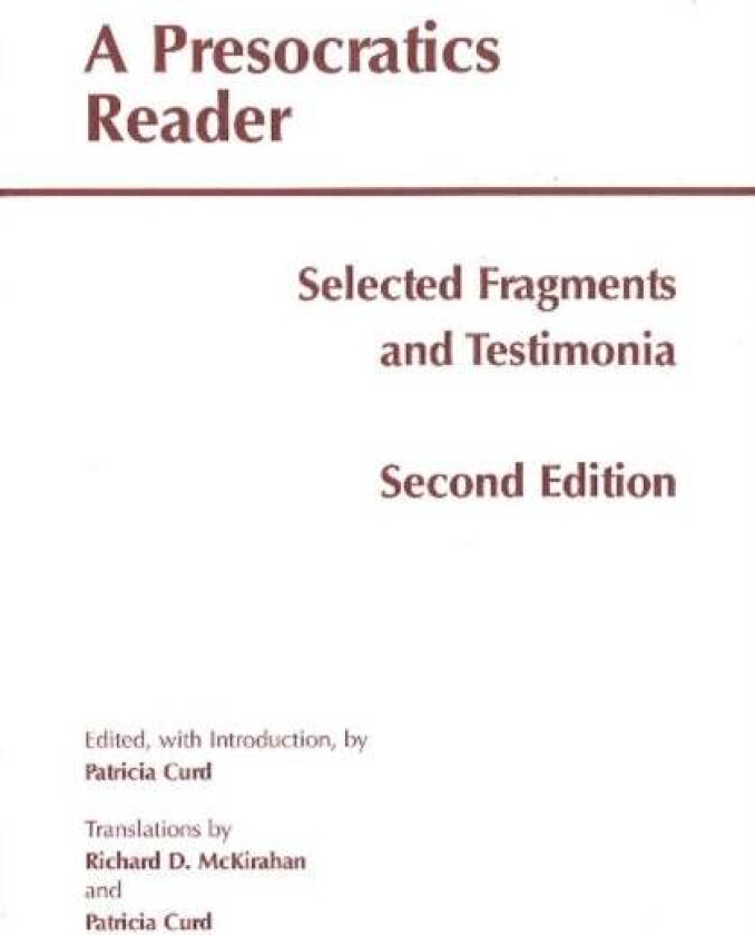 A Presocratics Reader