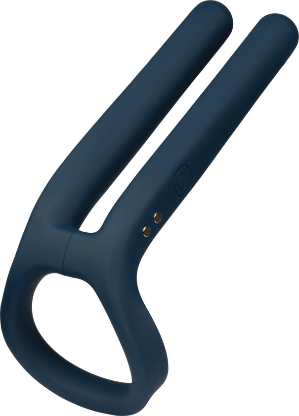 Boners Cockring & Ball Stimulator Blue Penisring med vibrator