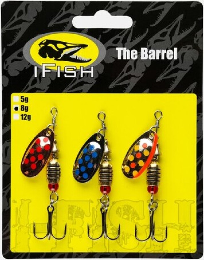 Bilde av iFish The Barrel 8g, 3-pack OneSize, Nocolour