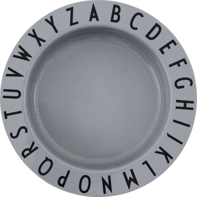 Eat&Learn; dyp tallerken Grå