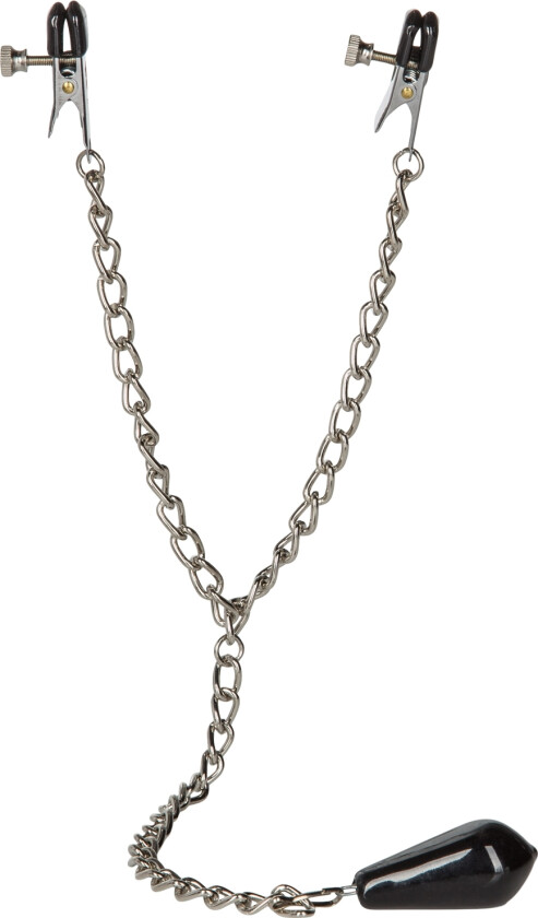 Brystvorteklemmer med Gummibekledd Vekt - Sølv