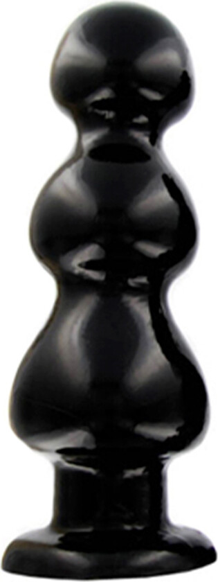 Three Bumps Analplugg Large - Svart