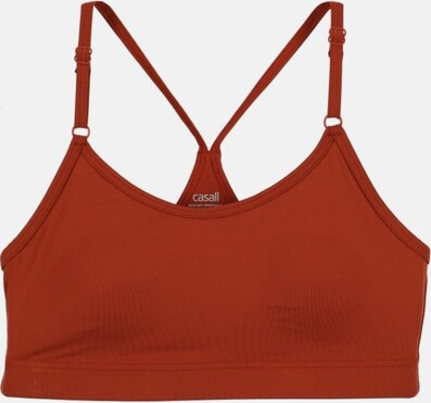Strappy Sports Bra, Burnt Sienna Red, Xs, Sport-Bh