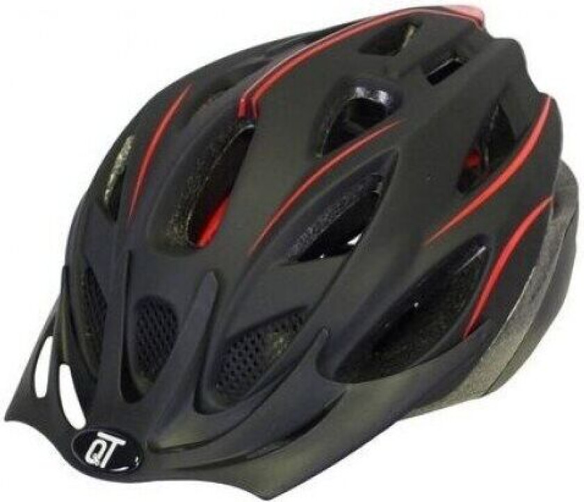 Fuse sykkelhjelm unisex matt svart/rød størrelse M