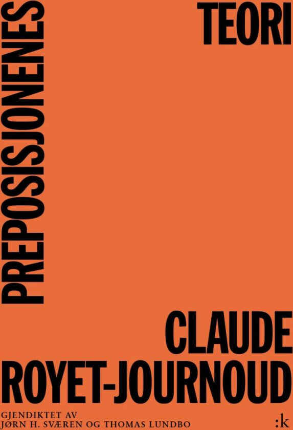 Preposisjonenes teori av Claude Royet-Journoud