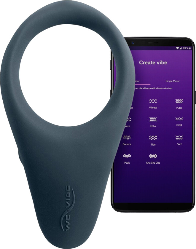 Verge Appstyrt Vibratorring - Grå