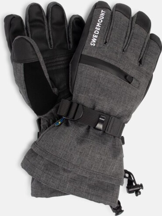 Cervinia Ski Glove W, Charcoal Melange, L,  Skihansker