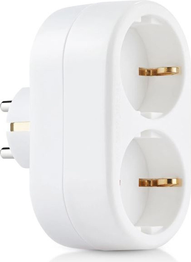 ON Splitter plug 2-way, grounded EU