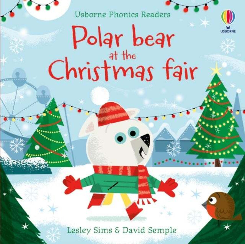 Polar Bear at the Christmas Fair av Lesley Sims