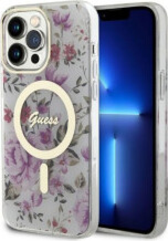 Guess Flower MagSafe - Deksel til iPhone 14 Pro