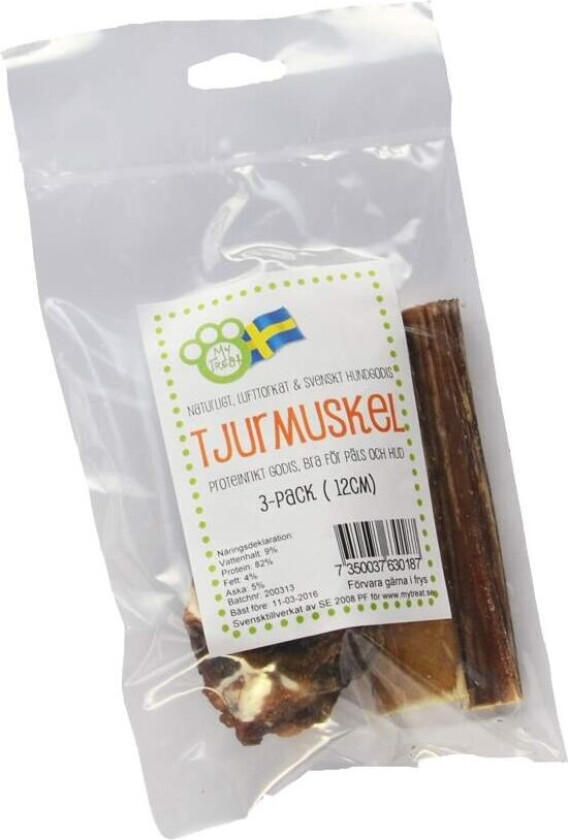My Treat Oksemuskel 12 cm, 3-pakke