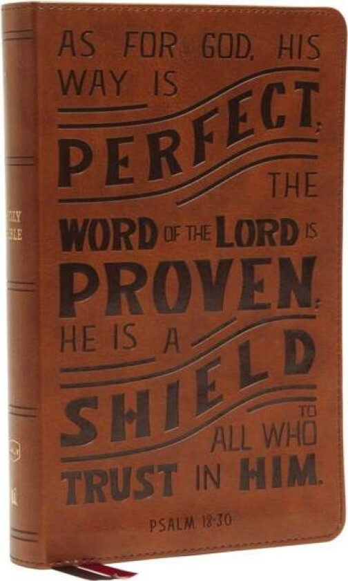 NKJV, Personal Size Reference Bible, Verse Art Cover Collection, Leathersoft, Tan, Red Letter, Thumb av Thomas Nelson