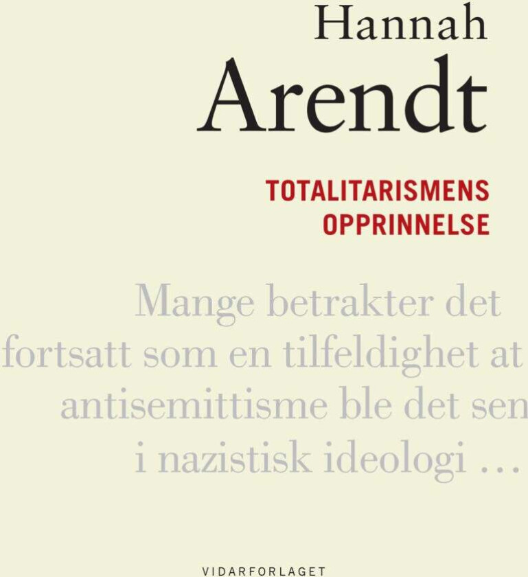 Totalitarismens opprinnelse av Hannah Arendt