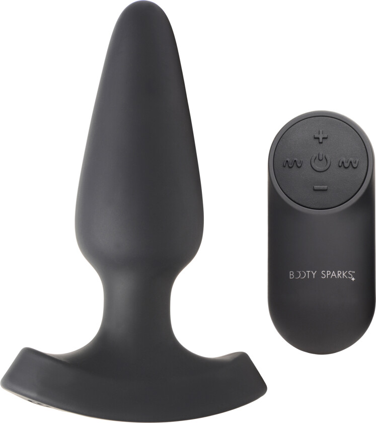 Laser Series Bang Me Medium Fjernkontrollert Analplugg - Svart