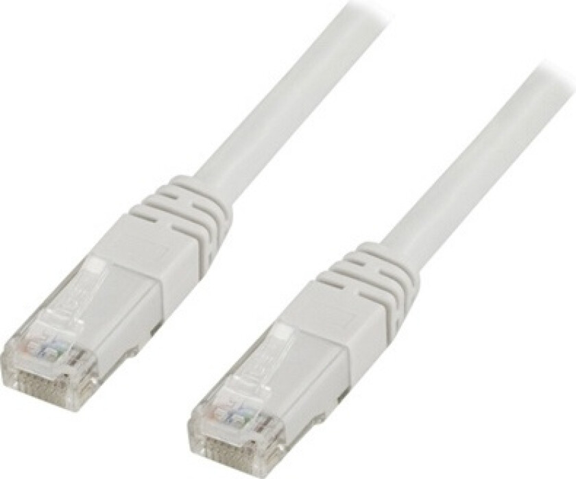 Bilde av - Koblingskabel - RJ-45 (hann) til RJ-45 (hann) - 7 m - UTP - CAT 6 - formstøpt - hvit