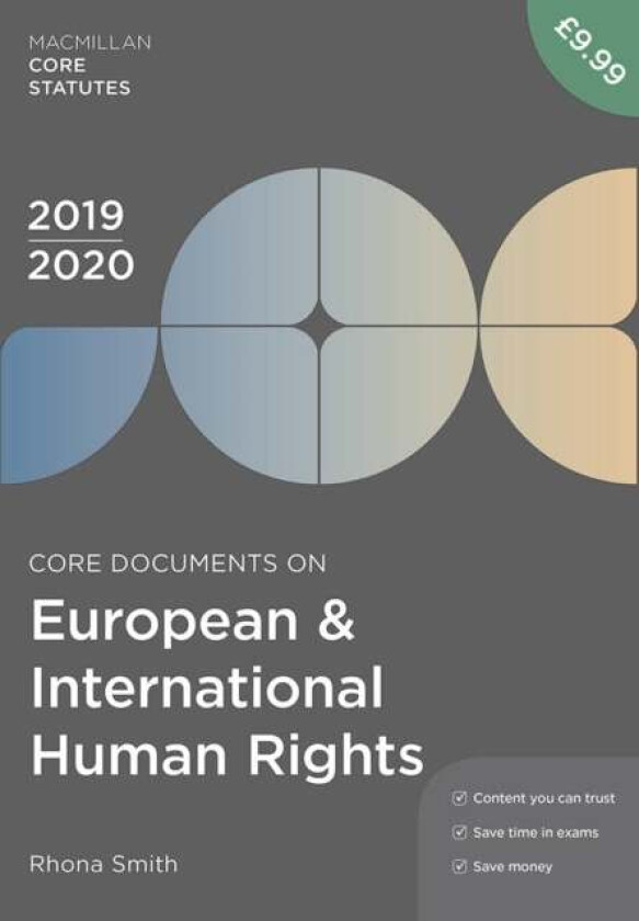 Core Documents on European and International Human Rights 2019-20 av Rhona Smith