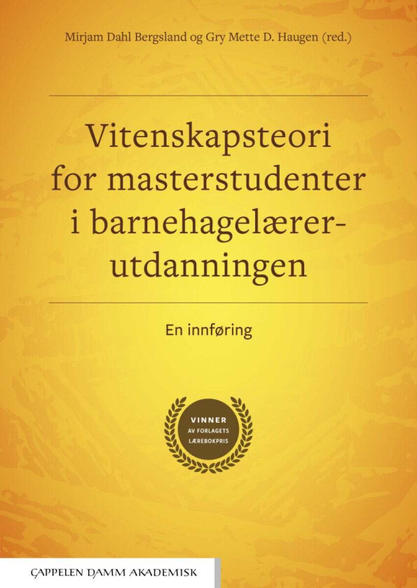 Vitenskapsteori For Masterstudenter I Barnehagelærerutdanningen