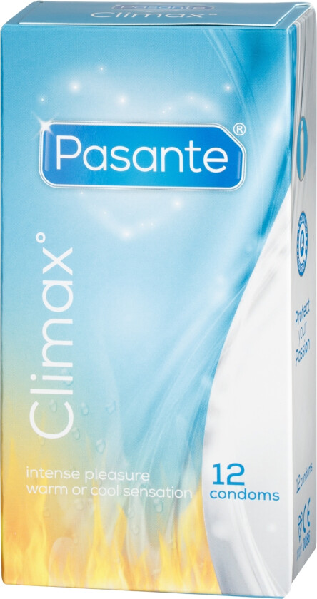 Climax Warming & Cooling Kondomer 12 stk.   - Klar
