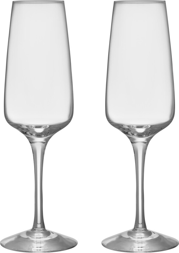 Pulse champagneglass 28 cl 2-pakning Klar