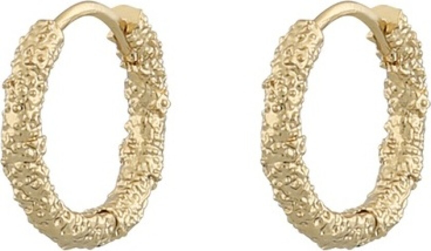 Snö Of Sweden Palma Earring Plain Gold 14mm
