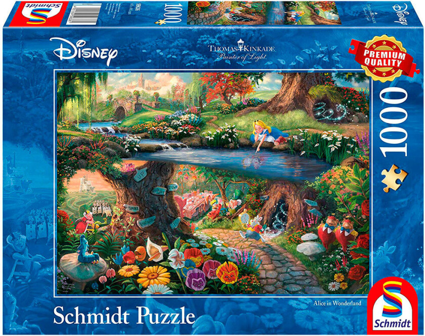 Disney - Alice in Wonderland by Thomas Kinkade 1000 Piece Schmidt Puzzle