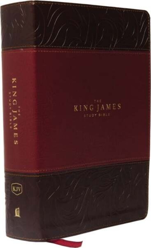 KJV, The King James Study Bible, Leathersoft, Burgundy, Red Letter, Full-Color Edition av Thomas Nelson